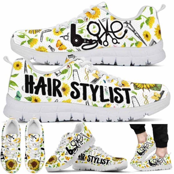 SS-U-Job-STP-Hsty-220610NA10 @ Hair Stylist Sunflower Tools Pattern-Hairstylist Sunflower Tools Pattern Sneakers