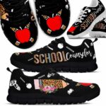 SS-U-Job-LP-Csl-210623VY10 @ Counselor Leopard Pencil-School Counselor Leopard Pencil Sneakers