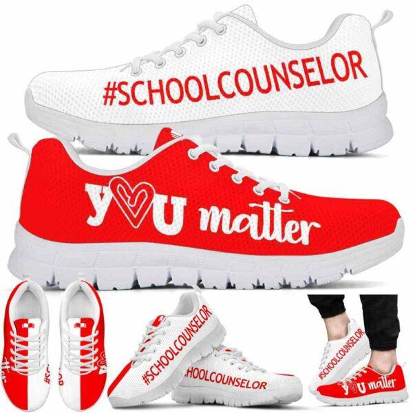SS-U-Job-RWYM-Csl-210623VY10 @ Counselor Red White You Matter-School Counselor Red White You Matter Sneakers