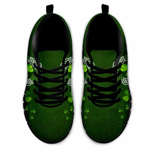 SS-U-Ctry-ISL-Irsh-220610NA10 @ Irish Shamrock Leaf-Irish Clover Pattern Sneakers