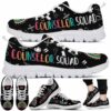 SS-U-Job-CRP-Csl-210623VY10 @ Counselor Colorful Rainbow Pattern-School Counselor Squad Colorful Rainbow Sneakers