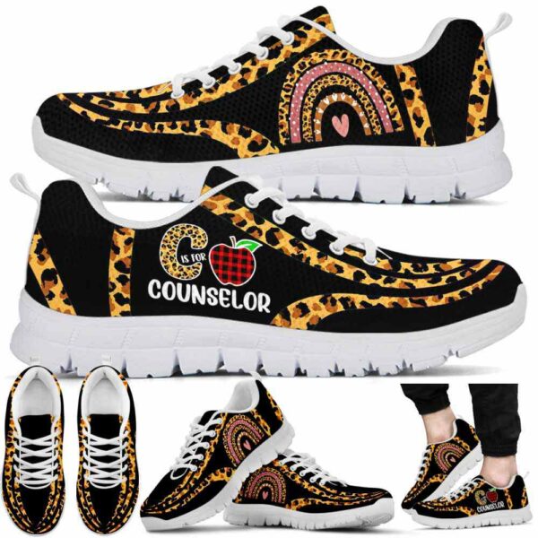 SS-U-Job-LLR-Csl-210623VY10 @ Counselor Leopard Line Rainbow-School Counselor Leopard Line Rainbow Sneakers