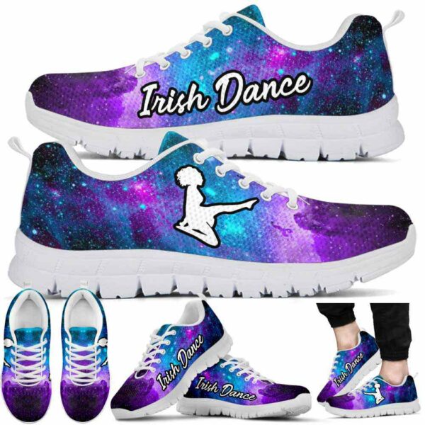 SS-U-Ctry-ID-Irsh-220610NA10 @ Irish Dance-Irish Dance Galaxy Pattern Sneakers