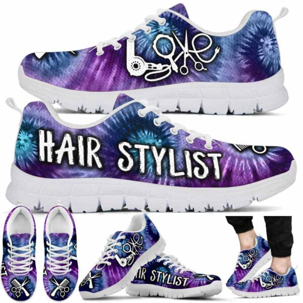SS-U-Job-TDD-Hsty-220610NA10 @ Hair Stylist Tie Dye Dark-Hairstylist Dark Purple Tie Dye Sneakers