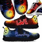 SS-U-Hobb-SH-Bwl-220610NA10 @ Bowling Smoke Half-Bowling Love Fire Water Sneakers