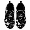SS-U-Nur-BP-Det-220610NA10 @ Dental BW Pattern-Dentist Black White Tools Pattern Sneakers