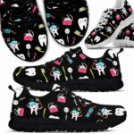 SS-U-Nur-CD-Det-220610NA10 @ Cute Dental-Dentist Cute Dental Pattern Sneakers