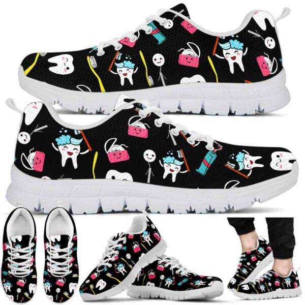 SS-U-Nur-CD-Det-220610NA10 @ Cute Dental-Dentist Cute Dental Pattern Sneakers