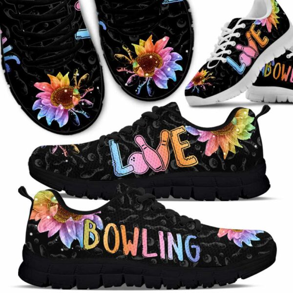 SS-U-Hobb-SBP-Bwl-220610NA10 @ Sunflower Bowling Pin-Bowling Sunflower Love Pattern Sneakers