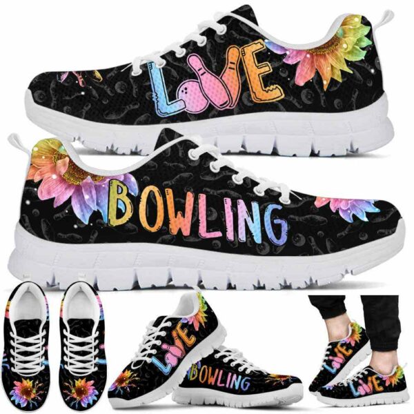 SS-U-Hobb-SBP-Bwl-220610NA10 @ Sunflower Bowling Pin-Bowling Sunflower Love Pattern Sneakers