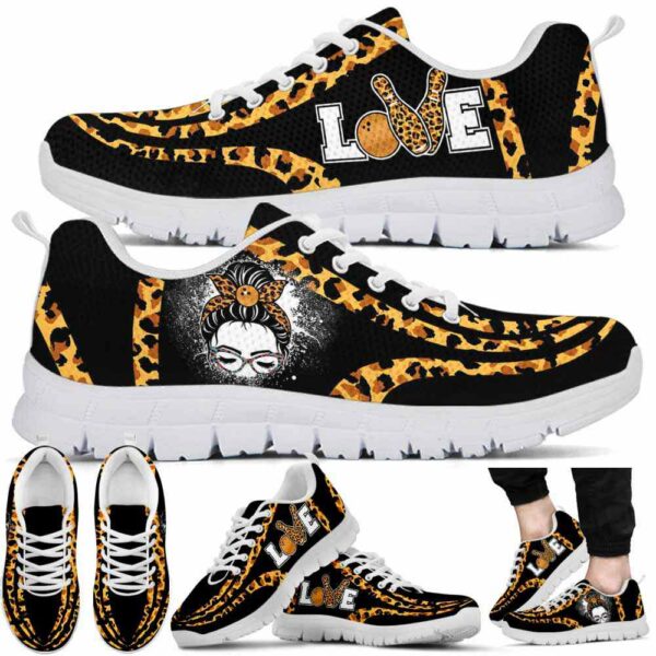 SS-U-Hobb-LLLM-Bwl-210621VY10 @ Bowling Leopard Line Love Mom-Bowling Mom Leopard Line Love Sneakers