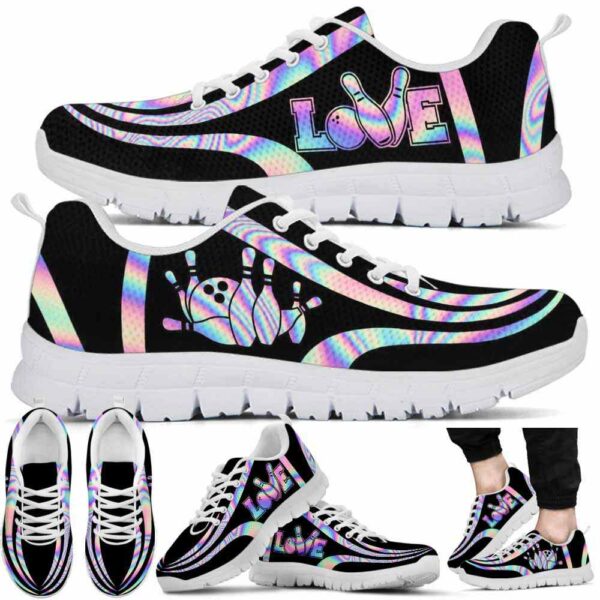 SS-U-Hobb-HLLB-Bwl-210621VY10 @ Bowling Hologram Line Love Balls-Bowling Love Hologram Line Sneakers