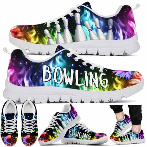 SS-U-Hobb-RF-Bwl-220610NA10 @ Bowling Rainbow Flame-Bowling Sunflower Rainbow Flame Sneakers