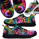 SS-U-Hobb-TDB-Bwl-220610NA10 @ Tie Dye Bowling-Bowling Sunflower Love Tie Dye Sneakers