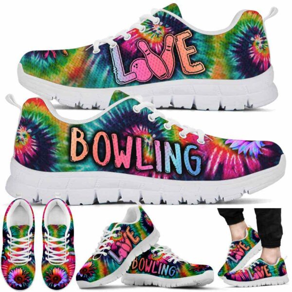 SS-U-Hobb-TDB-Bwl-220610NA10 @ Tie Dye Bowling-Bowling Sunflower Love Tie Dye Sneakers