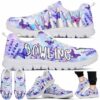 SS-U-Hobb-LBTD-Bwl-220610NA10 @ Bowling Lavender Butterflies Tie Dye-Bowling Lavender Butterfly Pattern Sneakers