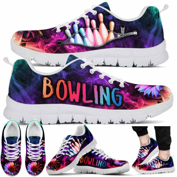 SS-U-Hobb-SBZ-Bwl-220610NA10 @ Smoke Bowling Zipper-Bowling Sunflower Smoke Colorful Sneakers