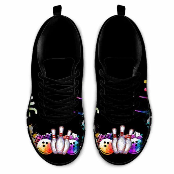 SS-U-Hobb-W-Bwl-220610NA10 @ Bowling Watercolor-Bowling Watercolor Heartbeat Sneakers