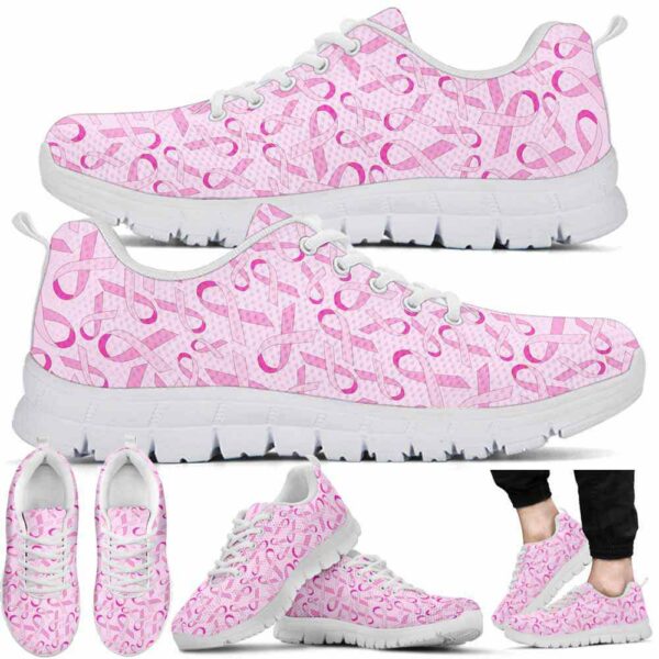 SS-U-Awa-PRP-BreCan-220610NA10 @ Breast Cancer Pink Ribbon Pattern-Breast Cancer Pink Ribbon Pattern Sneakers