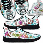 SS-U-Nur-CLBT-CNA-220610NA10 @ Cna Cna Life Blue Tie Dye-Cna Blue Love Pattern Sneakers