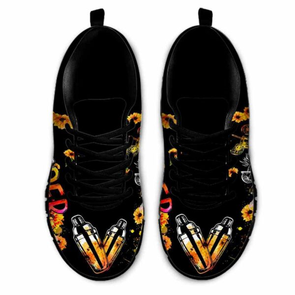 SS-U-Job-SW-Btd-210721VY11 @ Bartender Sunflower Watercolor-Bartender Sunflower Watercolor Sneakers