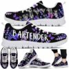 SS-U-Job-LBD-Btd-220610NA11 @ Bartender Lavender Butterflies Drink-Bartender Drinks Butterfly Pattern Sneakers