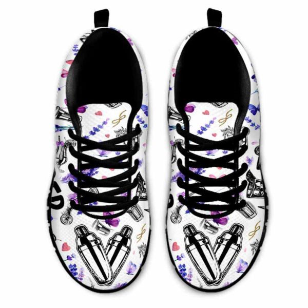 SS-U-Job-LCP-Btd-220610NA11 @ Bartender Lavender Cocktails Pattern-Bartender Lavender Drinks Pattern Sneakers
