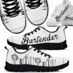 SS-U-Job-BT-Btd-220610NA11 @ Bartender Tool-Bartender Tools Black White Sneakers