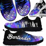 SS-U-Job-HWC-Btd-210727VY11 @ Bartender Heart Watercolor Cloud-Bartender Heart Watercolor Cloud Sneakers