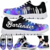 SS-U-Job-HWC-Btd-210727VY11 @ Bartender Heart Watercolor Cloud-Bartender Heart Watercolor Cloud Sneakers