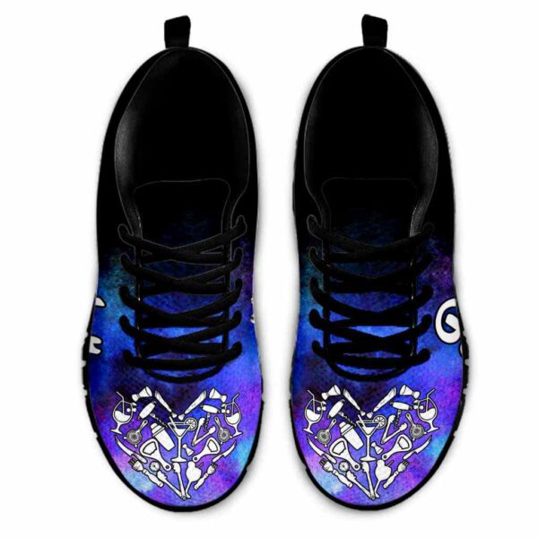 SS-U-Job-HWC-Btd-210727VY11 @ Bartender Heart Watercolor Cloud-Bartender Heart Watercolor Cloud Sneakers