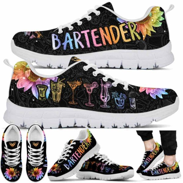 SS-U-Job-SD-Btd-220610NA11 @ Bartender Sunflower Drinks-Bartender Sunflower Drinks Pattern Sneakers
