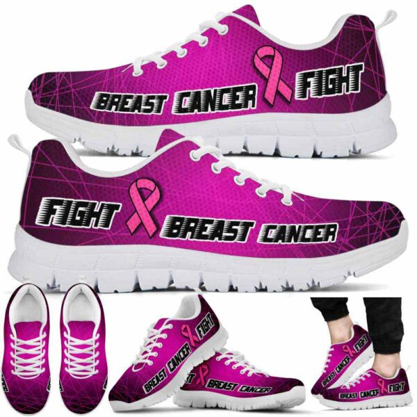 SS-U-Awa-FBP-BreCan-220610NA10 @ Breast Cancer Fight Black Pink-Breast Cancer Pink Usa Flag Sneakers