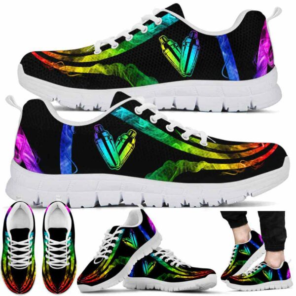 SS-U-Job-GDL-Btd-220610NA11 @ Bartender Gradient Drinks Line-Bartender Gradient Colorful Lines Sneakers