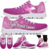SS-U-Awa-PF-BreCan-220610NA10 @ Breast Cancer Pink FLower-Breast Cancer Pink Ribbon Flower Sneakers