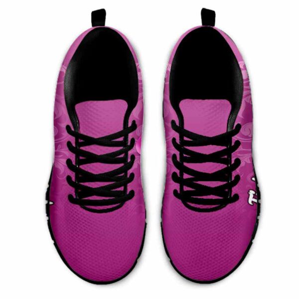 SS-U-Awa-PF-BreCan-220610NA10 @ Breast Cancer Pink FLower-Breast Cancer Pink Ribbon Flower Sneakers