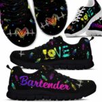 SS-U-Job-HB-Btd-220610NA11 @ Bartender Heart Beat-Bartender Heartbeat Love Sneakers