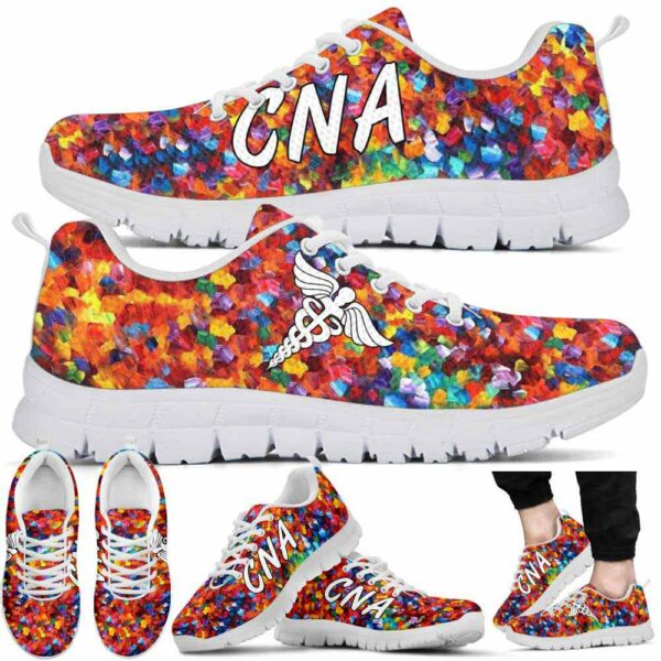 SS-U-Nur-OP-CNA-220610NA10 @ Cna Oil Paint-Cna Oil Paint Pattern Sneakers