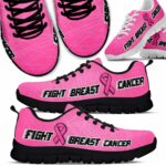 SS-U-Awa-FP-BreCan-220610NA11 @ Breast Cancer Fight Pink 2-Breast Cancer Pink Ribbon Fight Sneakers
