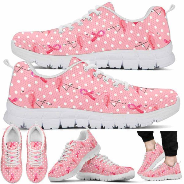 SS-U-Awa-FRP-BreCan-220610NA10 @ Breast Cancer Flamingo Ribbon Pattern-Breast Cancer Ribbon Flamingo Pattern Sneakers