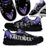SS-U-Job-LF-Btd-220610NA11 @ Bartender Lavender Frame-Bartender Lavender Frame Heartbeat Sneakers