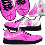 SS-U-Awa-PD-BreCan-220610NA10 @ Breast Cancer Pink Daisy-Breast Cancer Pink Ribbon Daisy Sneakers