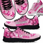 SS-U-Awa-WFC-BreCan-220610NA10 @ Breast Cancer Walk for Cure-Breast Cancer Butterfly Walk For A Cure Sneakers