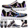 SS-U-Awa-LL-BreCan-220610NA10 @ Breast Cancer Liquid Line-Breast Cancer Colorful Lines Sneakers