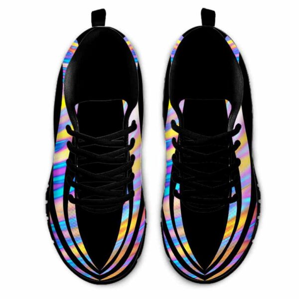 SS-U-Awa-LL-BreCan-220610NA10 @ Breast Cancer Liquid Line-Breast Cancer Colorful Lines Sneakers