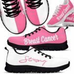 SS-U-Awa-PNWS-BreCan-220610NA10 @ Breast Cancer Pink N White Strong-Breast Cancer Pink White Strong Sneakers