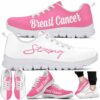 SS-U-Awa-PNWS-BreCan-220610NA10 @ Breast Cancer Pink N White Strong-Breast Cancer Pink White Strong Sneakers