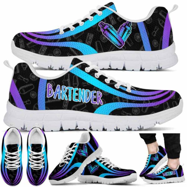 SS-U-Job-GTL-Btd-210727VY11 @ Bartender Gradient Tool Line-Bartender Gradient Tool Line Pattern Sneakers