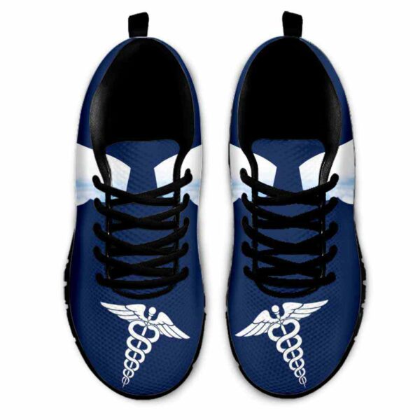 SS-U-Nur-BCH-Nur-220610NA10 @ Nurse Blue Cloud Heart-Nurse Blue Cloud Heartbeat Sneakers