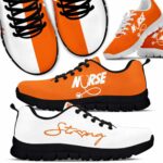 SS-U-Nur-ONW-Nur-220610NA10 @ Nurse Orange N White-Nurse Strong Orange White Sneakers